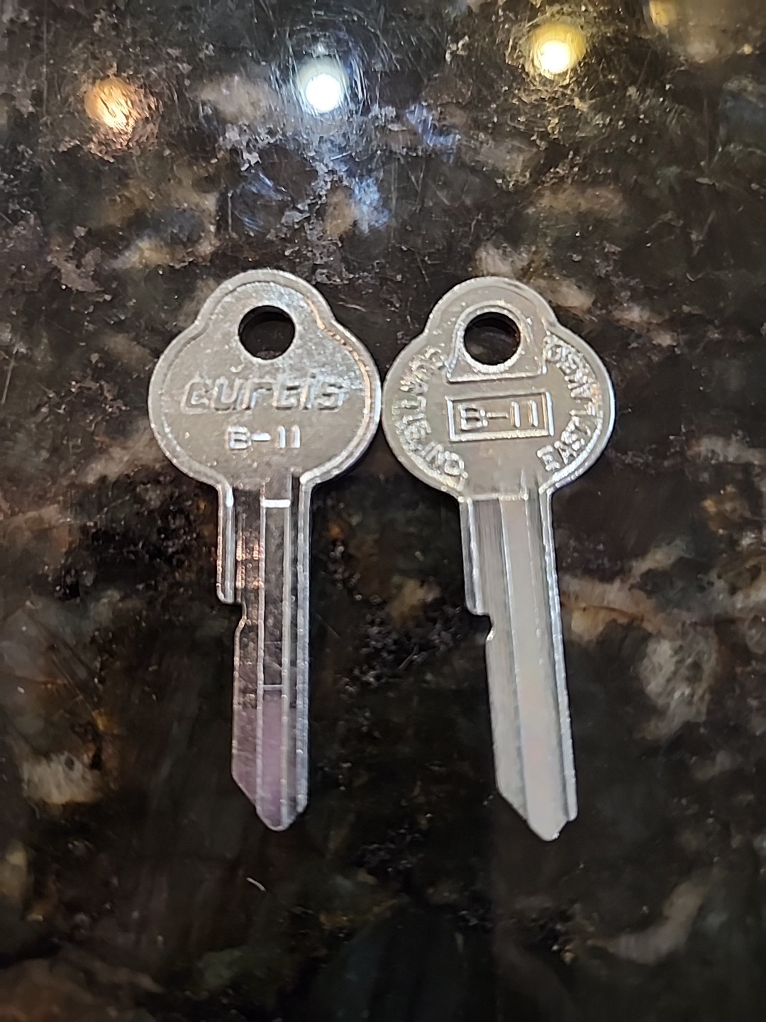 2 × Vintage Curtis B-11 Key Blanks GM General Motors -Uncut – Locksmith