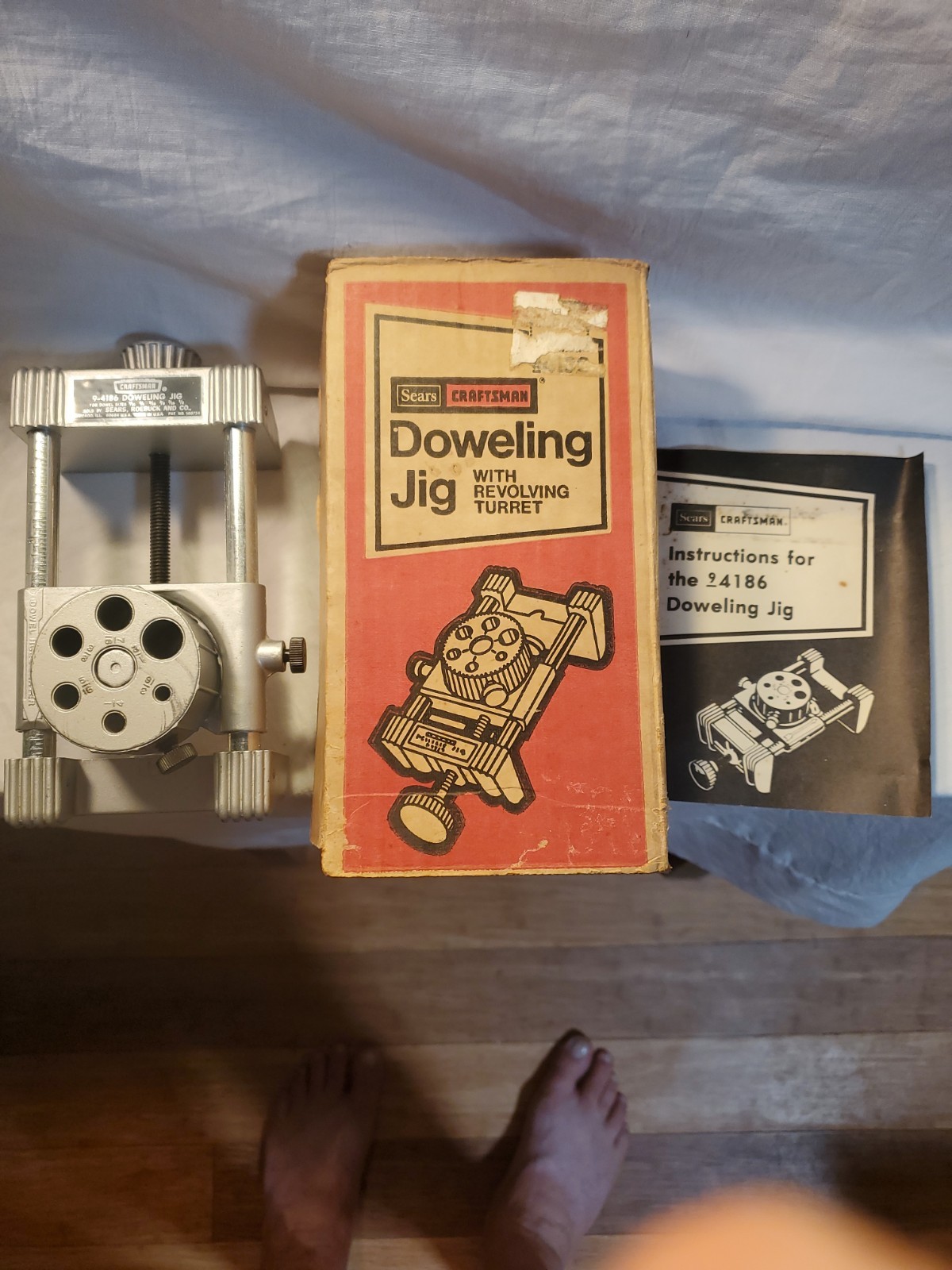 Sears Craftsman Doweling Jig With Original Box And Instructions.