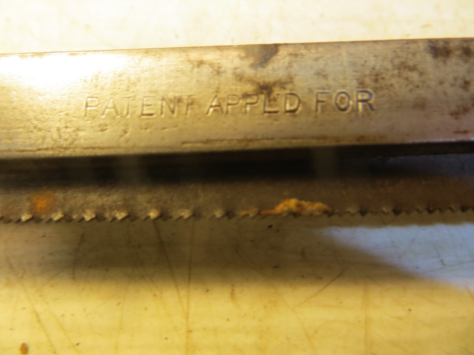 Antique The BX Saw Co Boston Mass Hack Saw Handle Frame Rare Piece COMPACT
