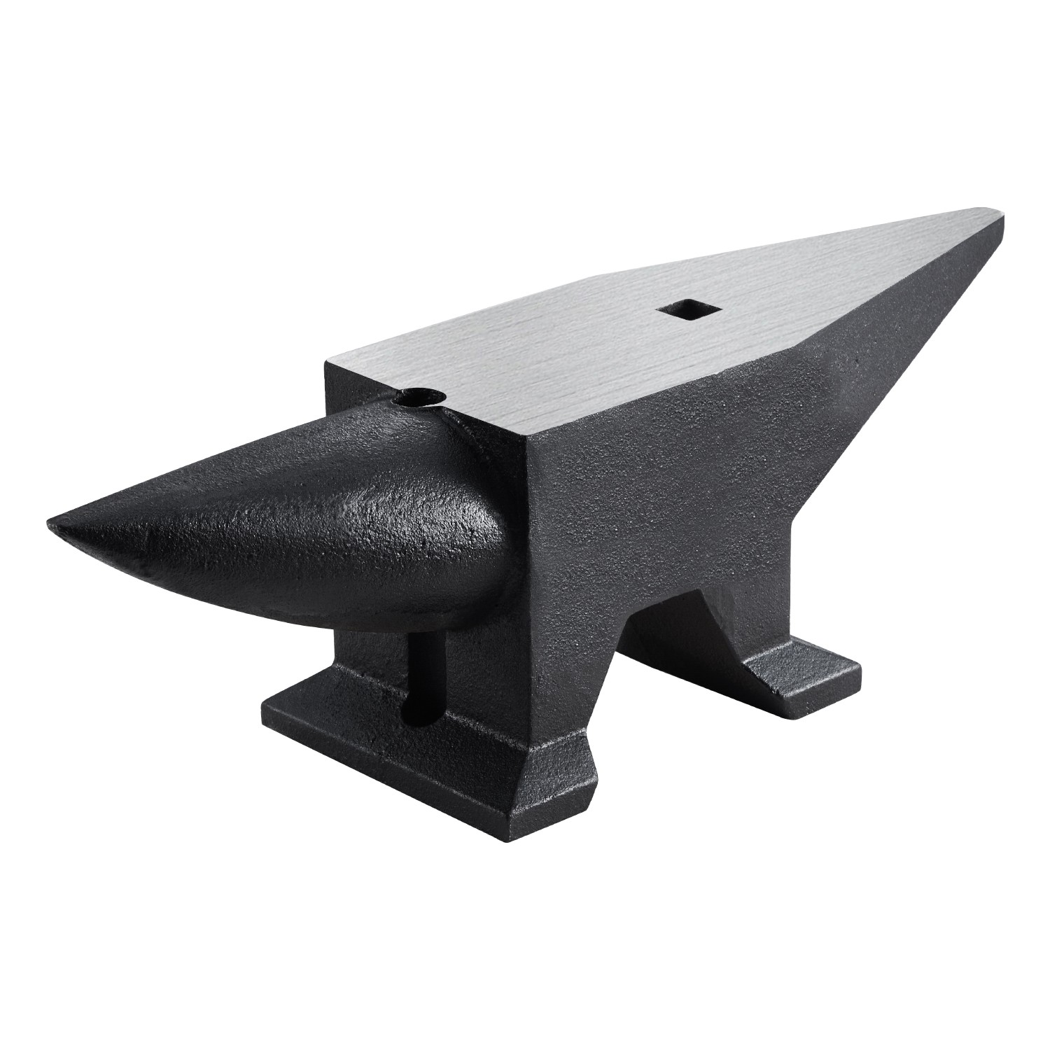 VEVOR Blacksmith Anvil Steel Round Horn Anvil 105lbs 2 Holes for Metal Work