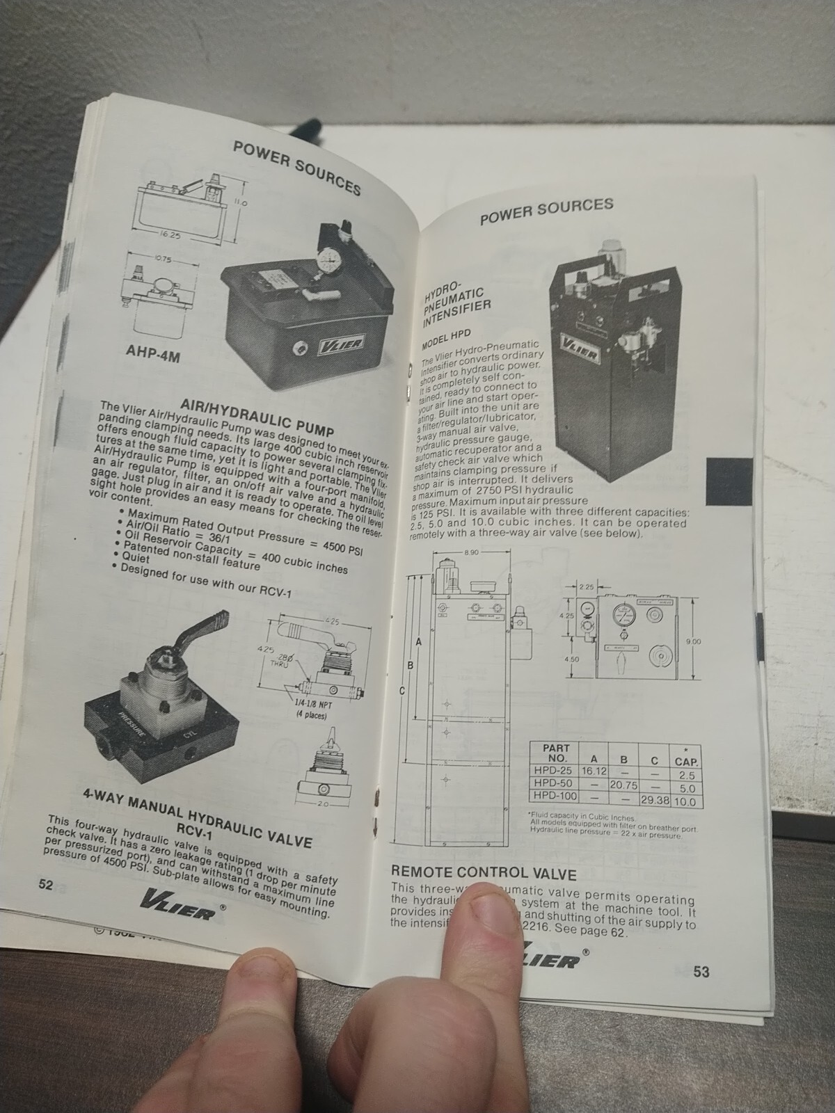 Vlier Tool Parts Pocket Catalog Lot of 2 1982 1983 PB Screw Bolt Clamp Washer