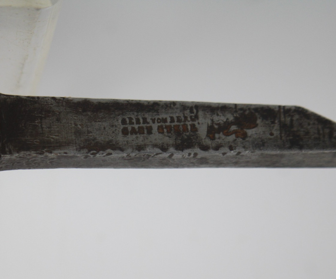 Fine Vintage Von Berg 1/2″ Cast Steel Pig Sticker Mortise Chisel Inv#JB11