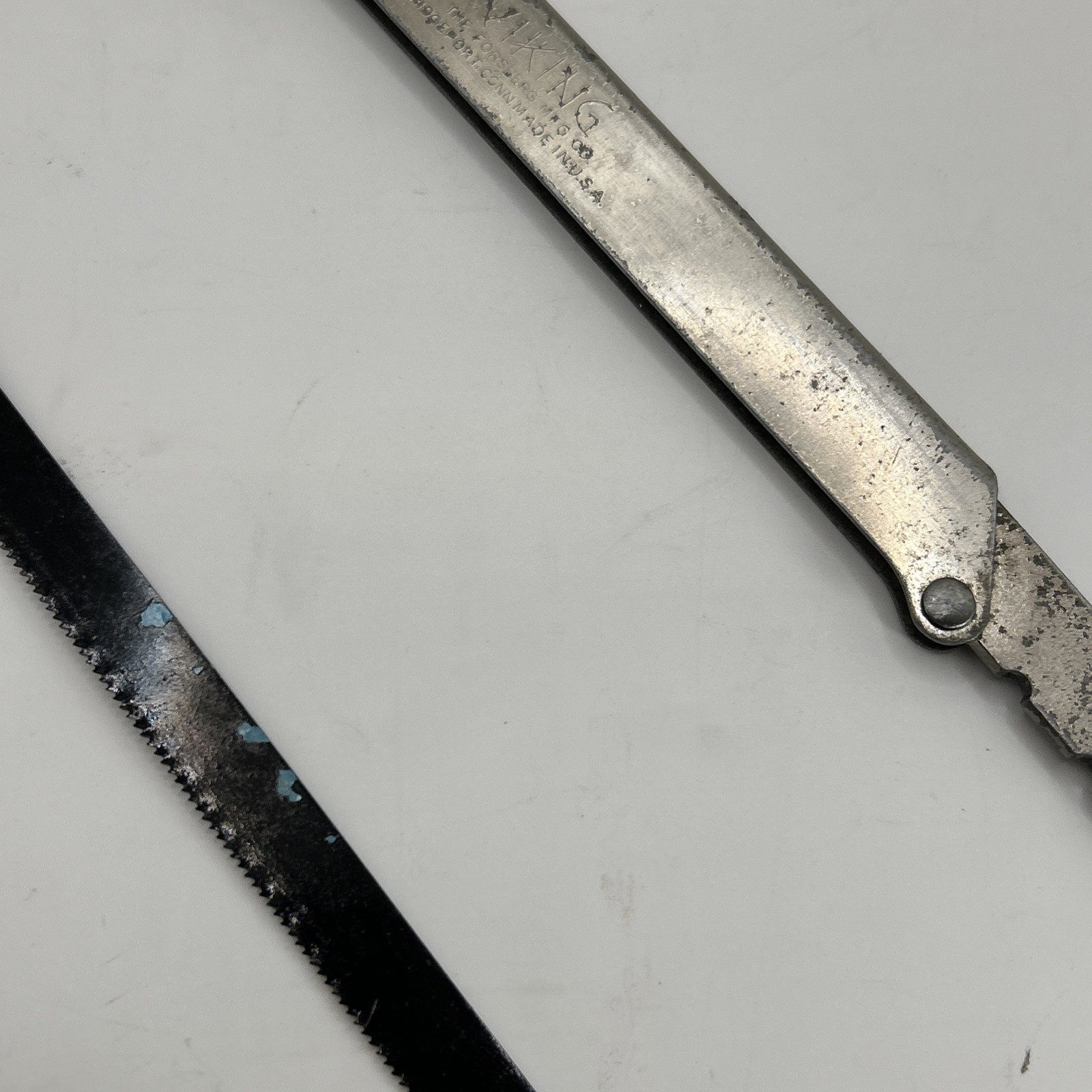 Vtg Viking The Forsberg Mfg Co. Steel Hacksaw Metal Fretsaw 12 inch. Bridgeport