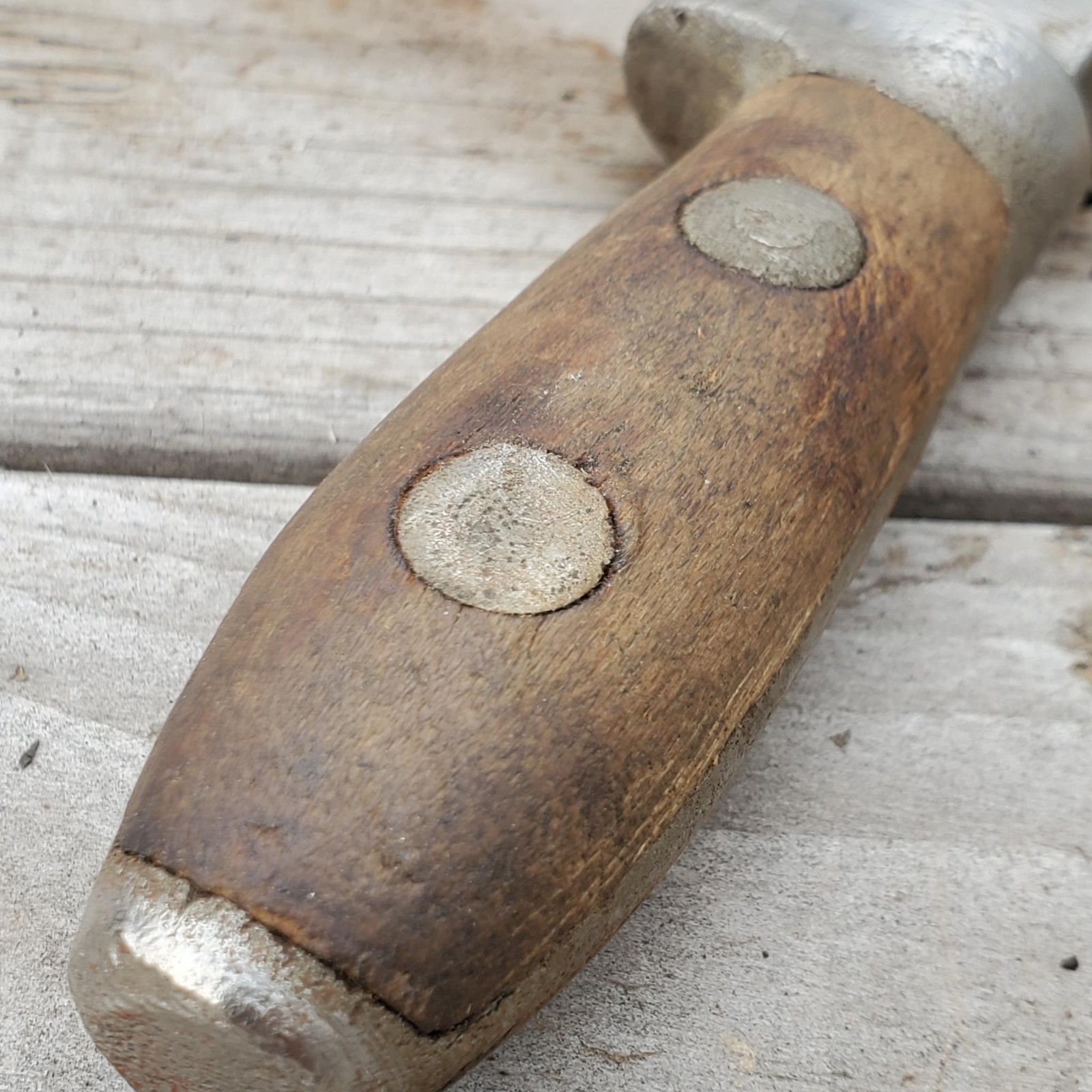 Antique P. S. & W. CO. Solid Bar Adjustable Wrench JAN, 14 1896 Wood Handle 6.5″