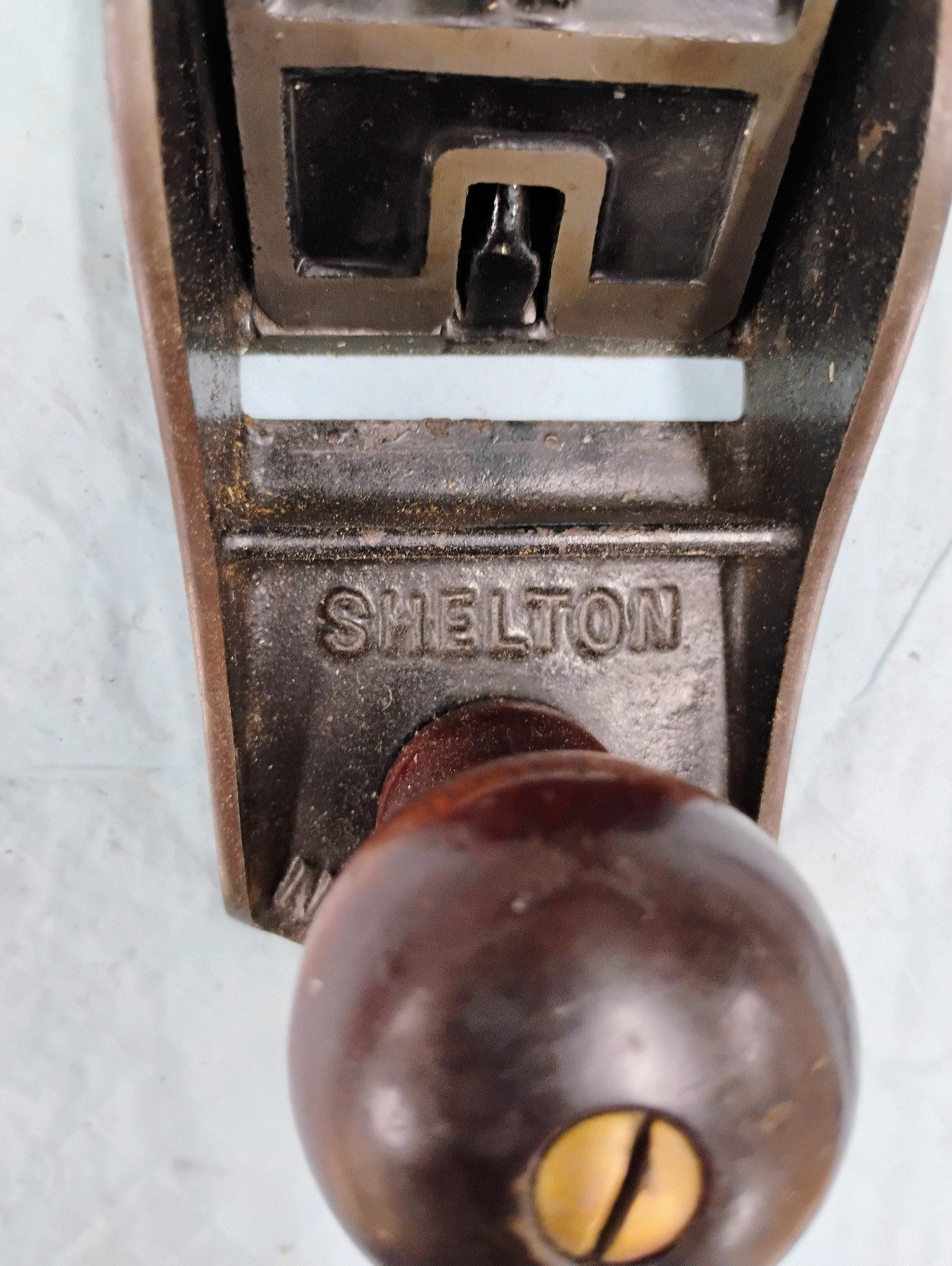 Vinatage SHELTON NO 9(4 size) SMOOTH WOOD PLANE 9 1/2” long (inv 107)