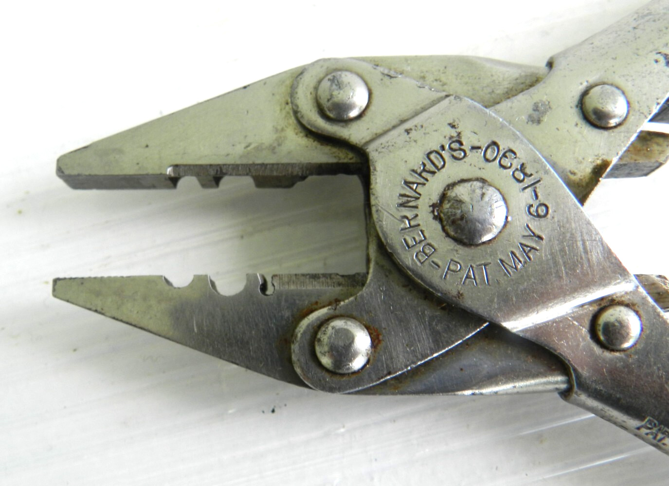Bernard’s Pliers – W. Schollhorn -New Haven,Conn -Pat. May 6, 1890, 1907, 1913