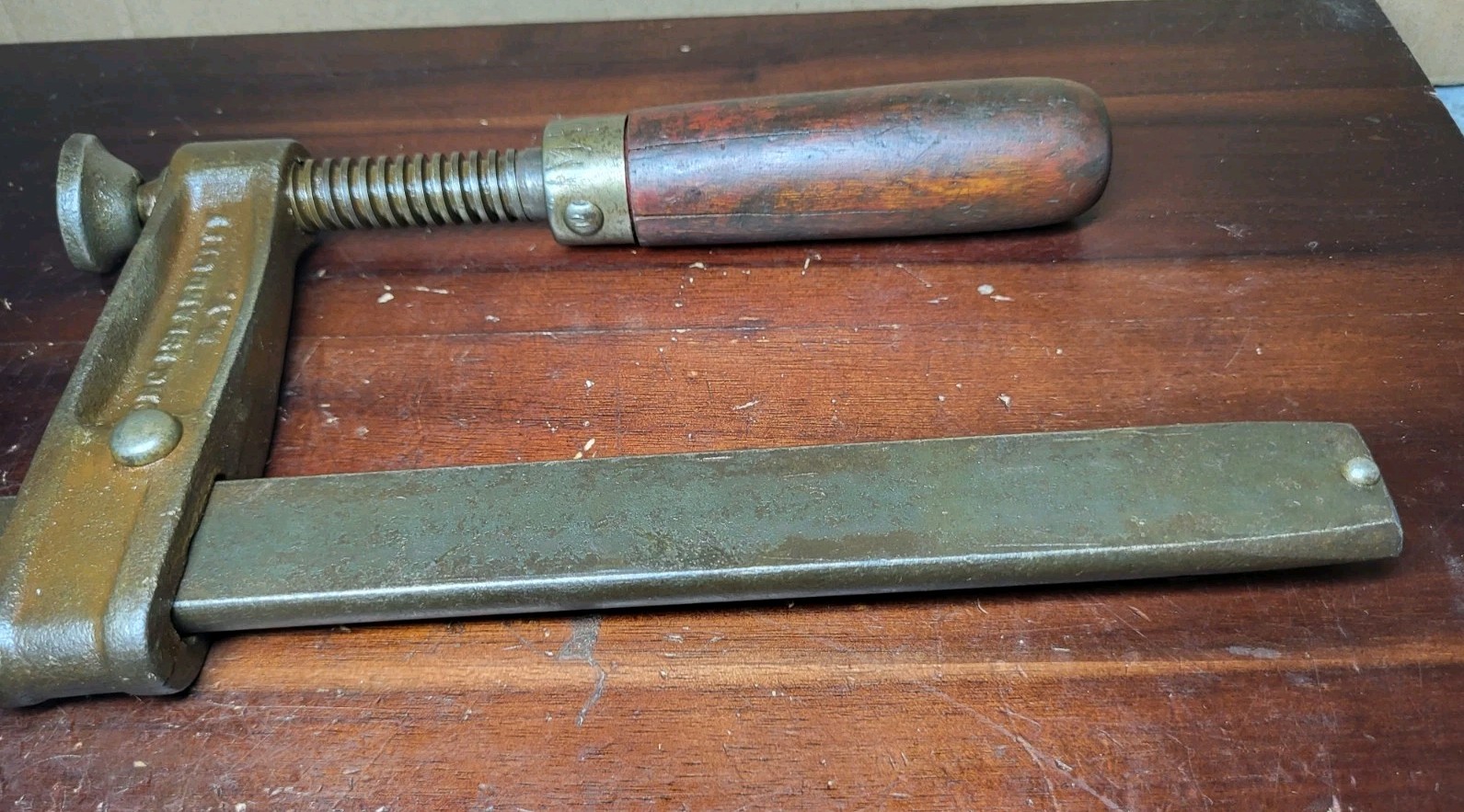 Antique Wetzler Bar Clamp Long Island City NY USA Woodworking Clamp