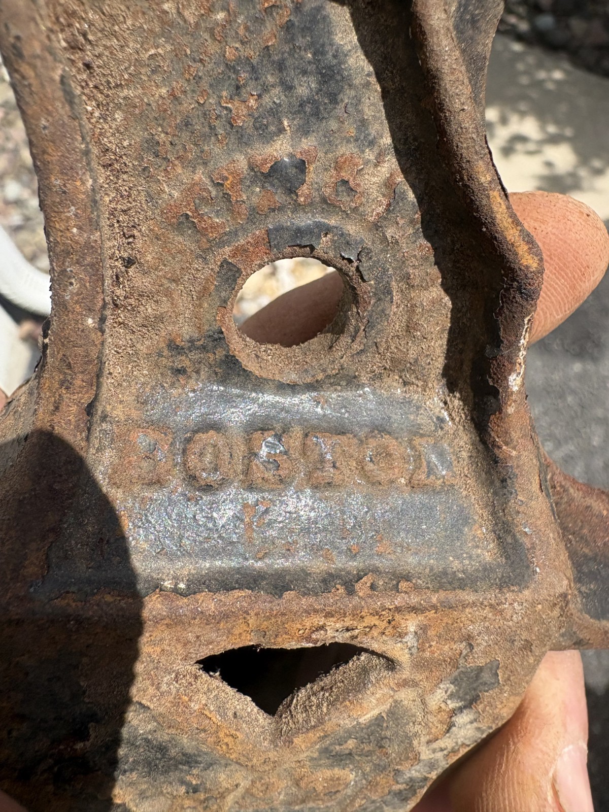 Boston 1896 Cast Iron Wood Clamp Threaded End Bar Clamp Sash Clamp Head No2