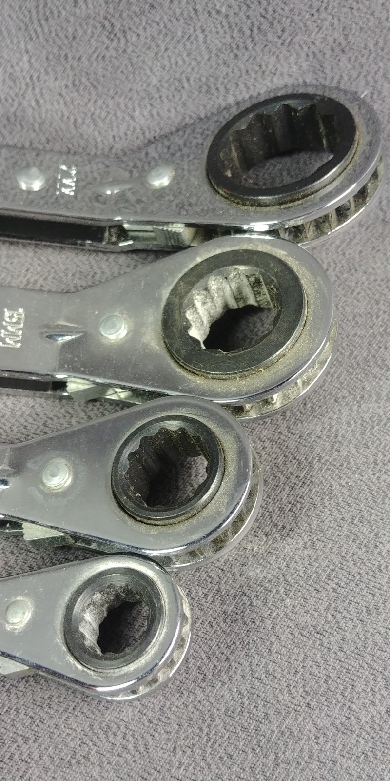 4 Craftsman Double End Ratcheting Offset Box Wrench Set 43666 43367 43368 43369