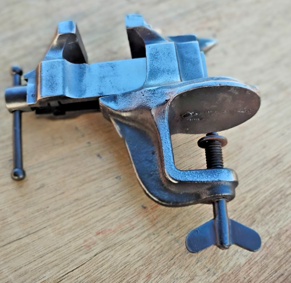 Antique Stanley Victor No 742 Clamp-On Vise 1¾” Jaw, Pat’d Jan.28,08
