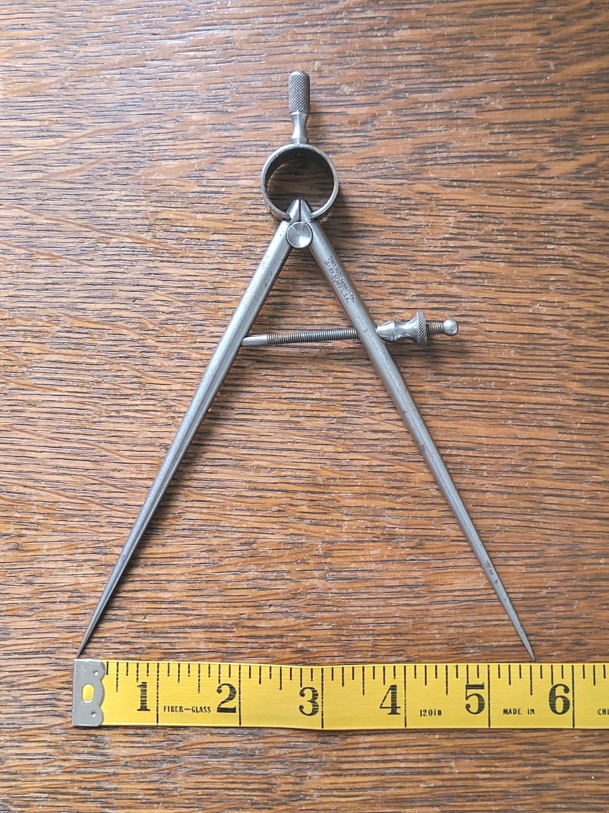 Vintage L. S. Starrett 5 1/2″ Round Leg Spring Divider USA