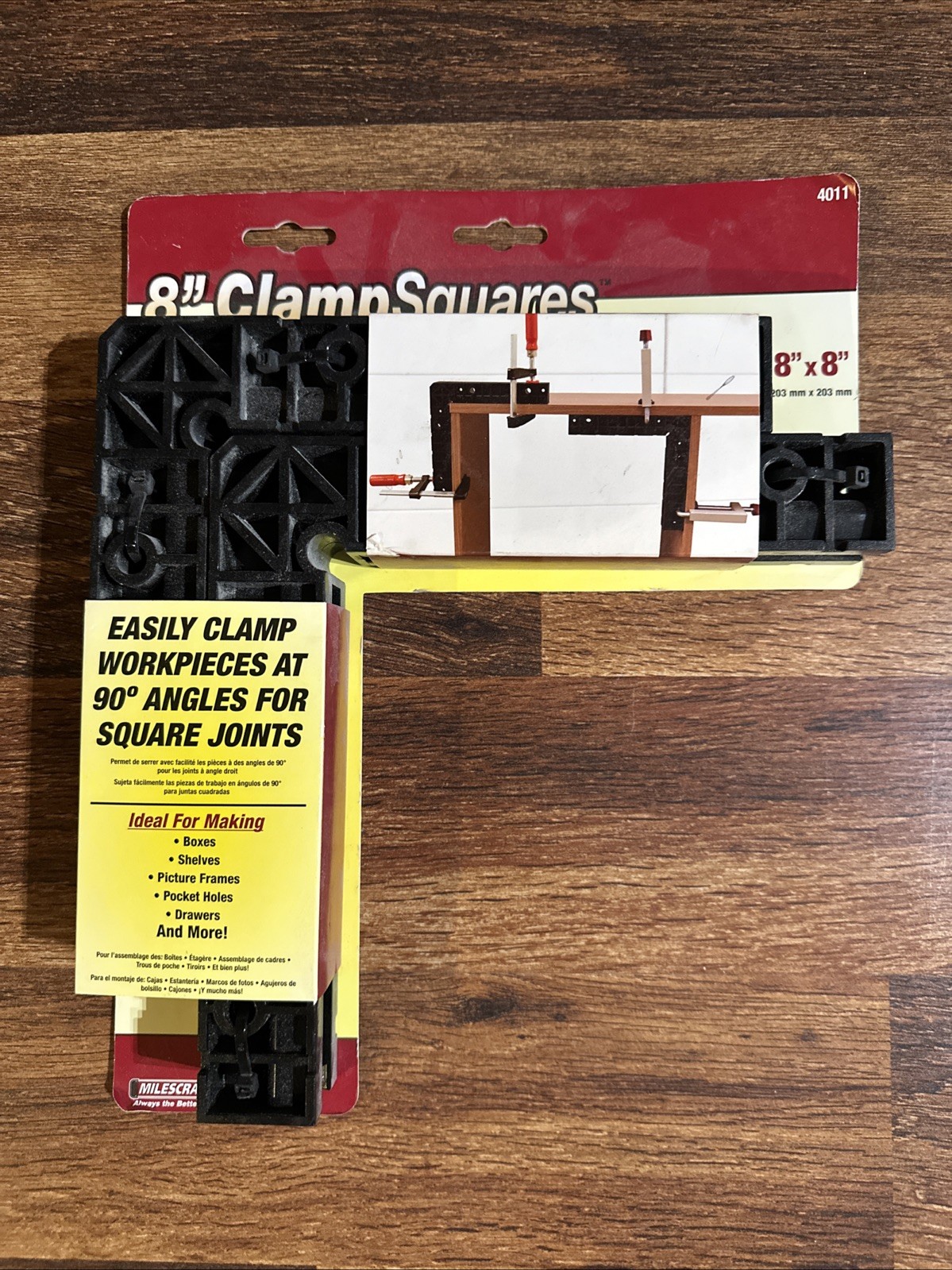 Milescraft 4011 8″ ClampSquares – 90 Degree Corner Clamp, Positioning