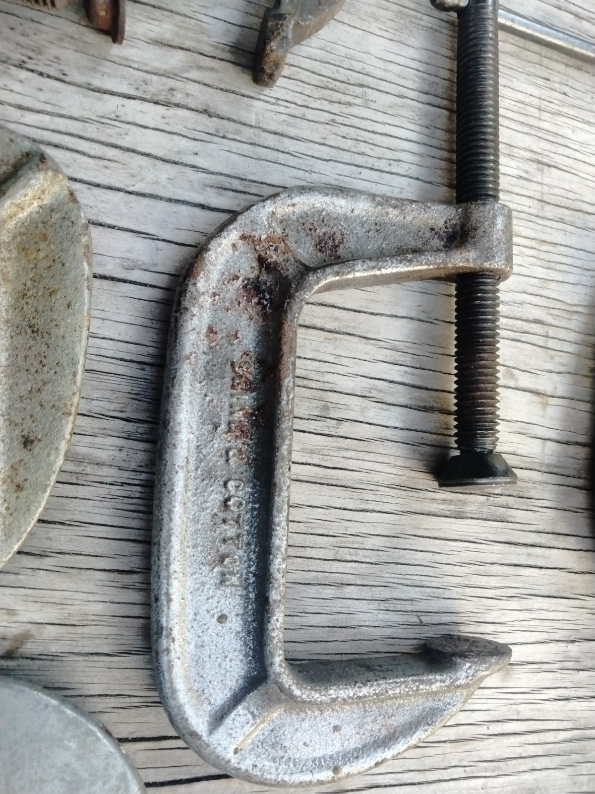 Vintage Lot of 5 Machinist C-Clamps 2 Brinn & Cotton’-Brownie – Exact -unbraned