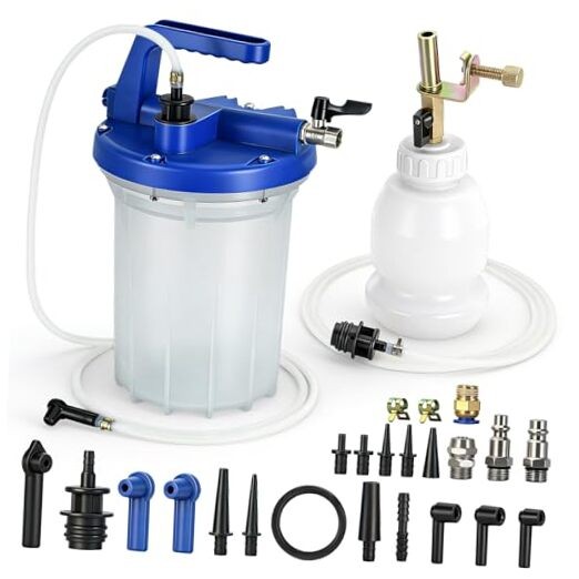 3L Vacuum Brake Bleeder Kit, Vacuum Pump Kit, ABS Brake Bleeding Tool with