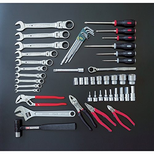 TONE Tool Set TSH430SV 1/2in Drive 52pcs Silver Made in Japan