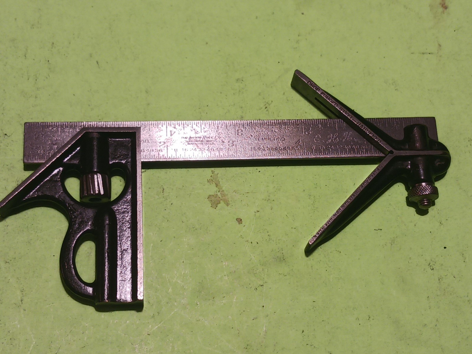 Vtage Lufkin 6″ Combination Square 3pcs Head,center head & 6″ rule works great 2