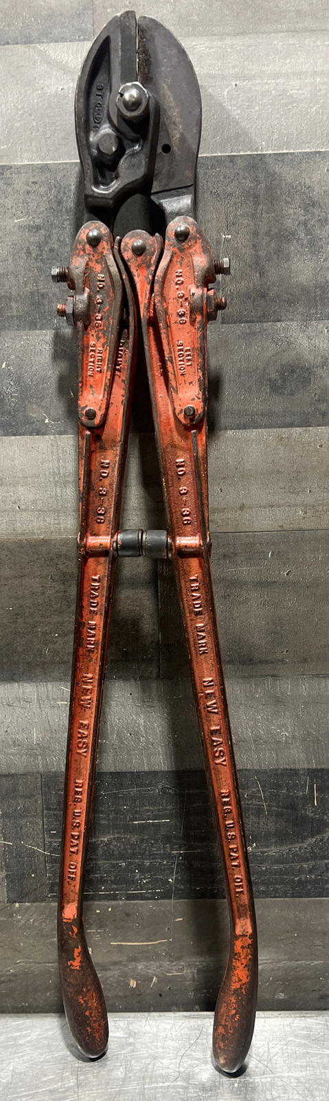 H.K. Porter Boston Mass NO. 3 – 36″ Cast Iron Bolt Easy Cutters HKP. Used