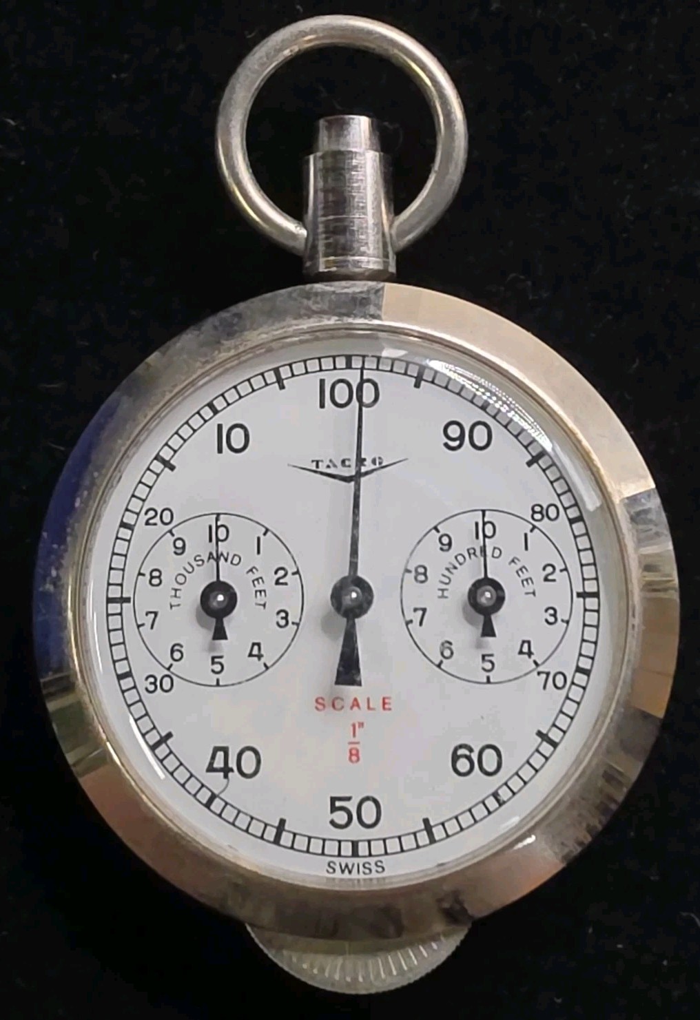 Vintage TACRO Swiss Opisometer Map Distance Measure Reader Scale 1/8”