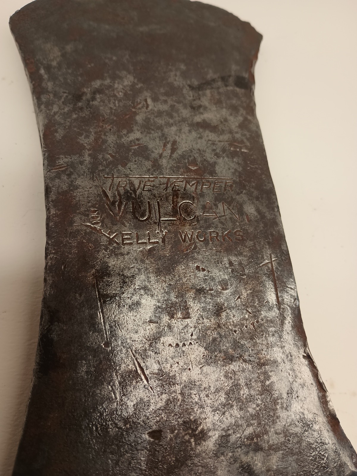 True Temper Kelly Works Vulcan Double Bit Axe Head Rough 3.5 Lb.