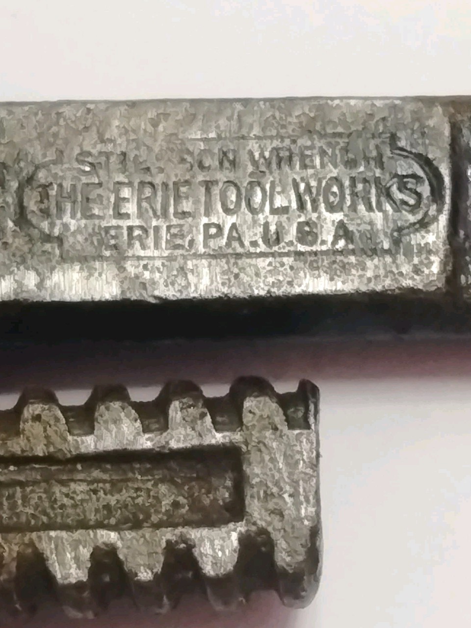 Vintage Stillson 6″ Pipe Wrench “The Erie Tool Works” Erie, PA Made In USA