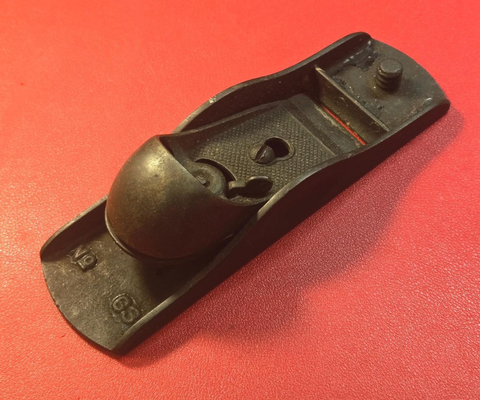 Vintage STANLEY No. 63 Low Angle Block Plane – Missing Handle & Rear Knob USA