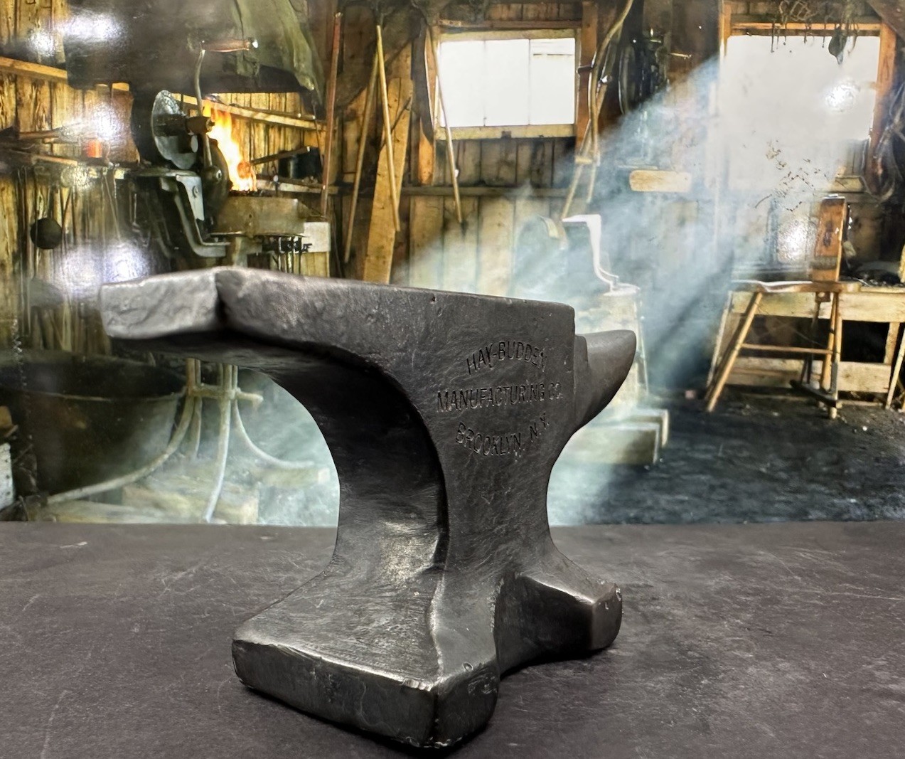 Tribute Mini Hay Budden & Black Jack Blacksmith Anvil Solid Lead Wrought Iron