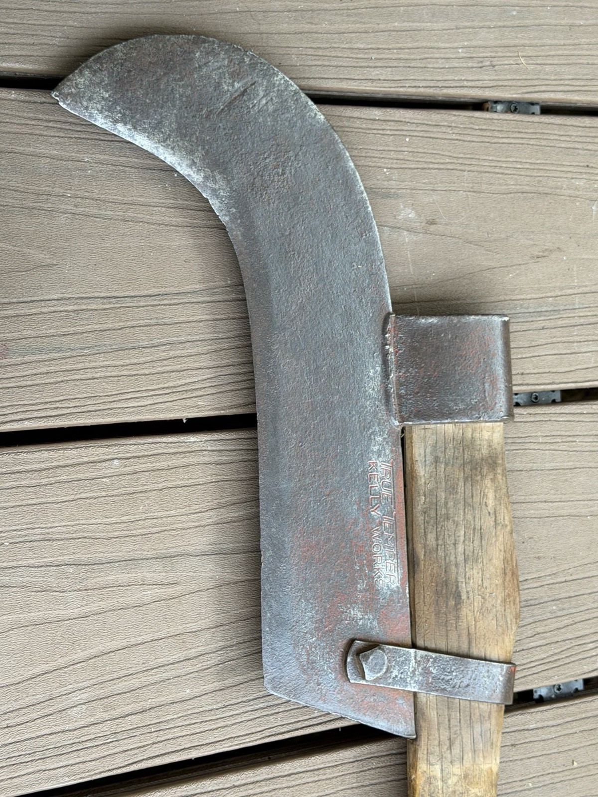 True Temper Kelly Works Brush Hook Bush Hook Ditch Bank Blade 40” Vintage