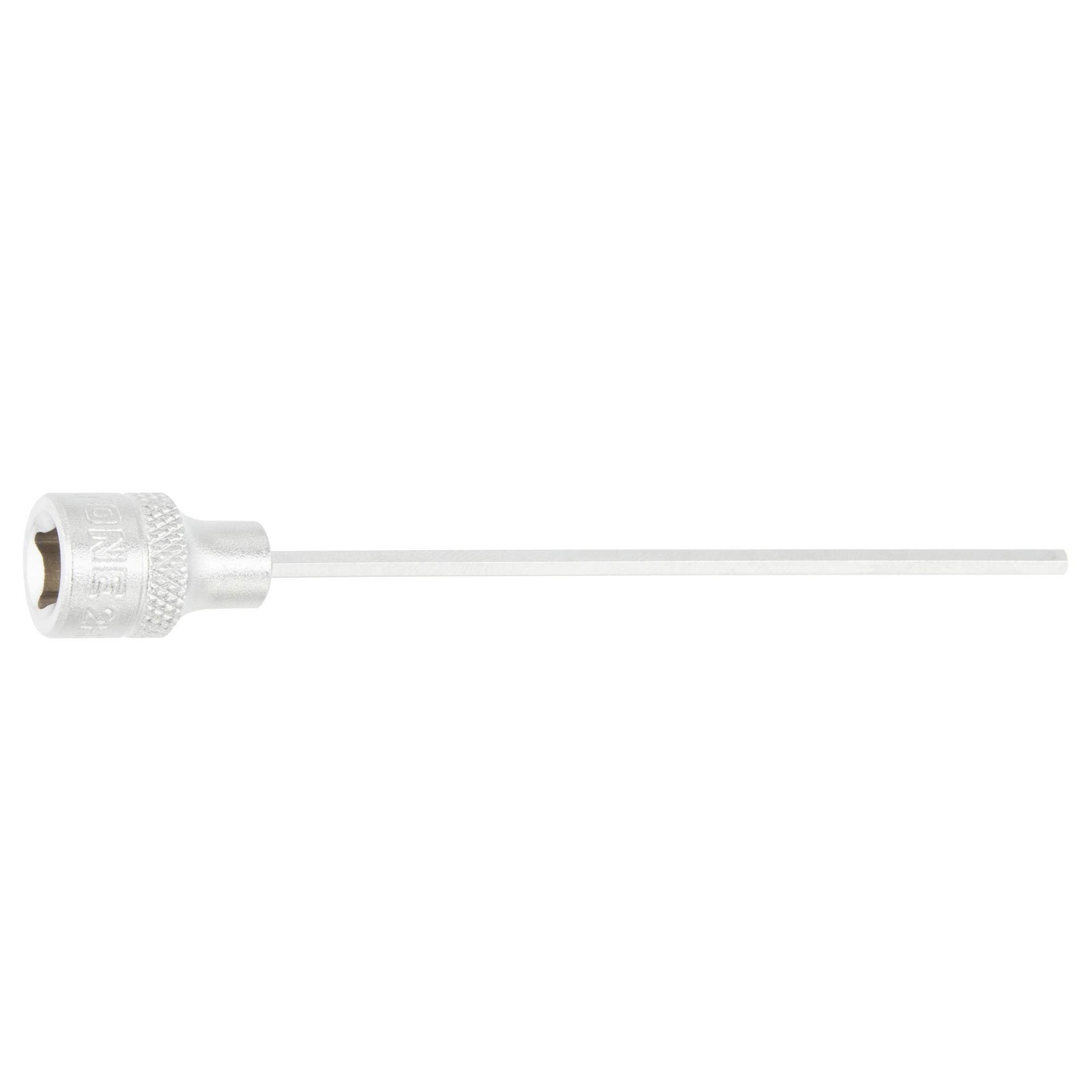 Long Hexagonal Socket 2H-2.5L, Drive 6.35mm 1/4, Width Across 2.5mm