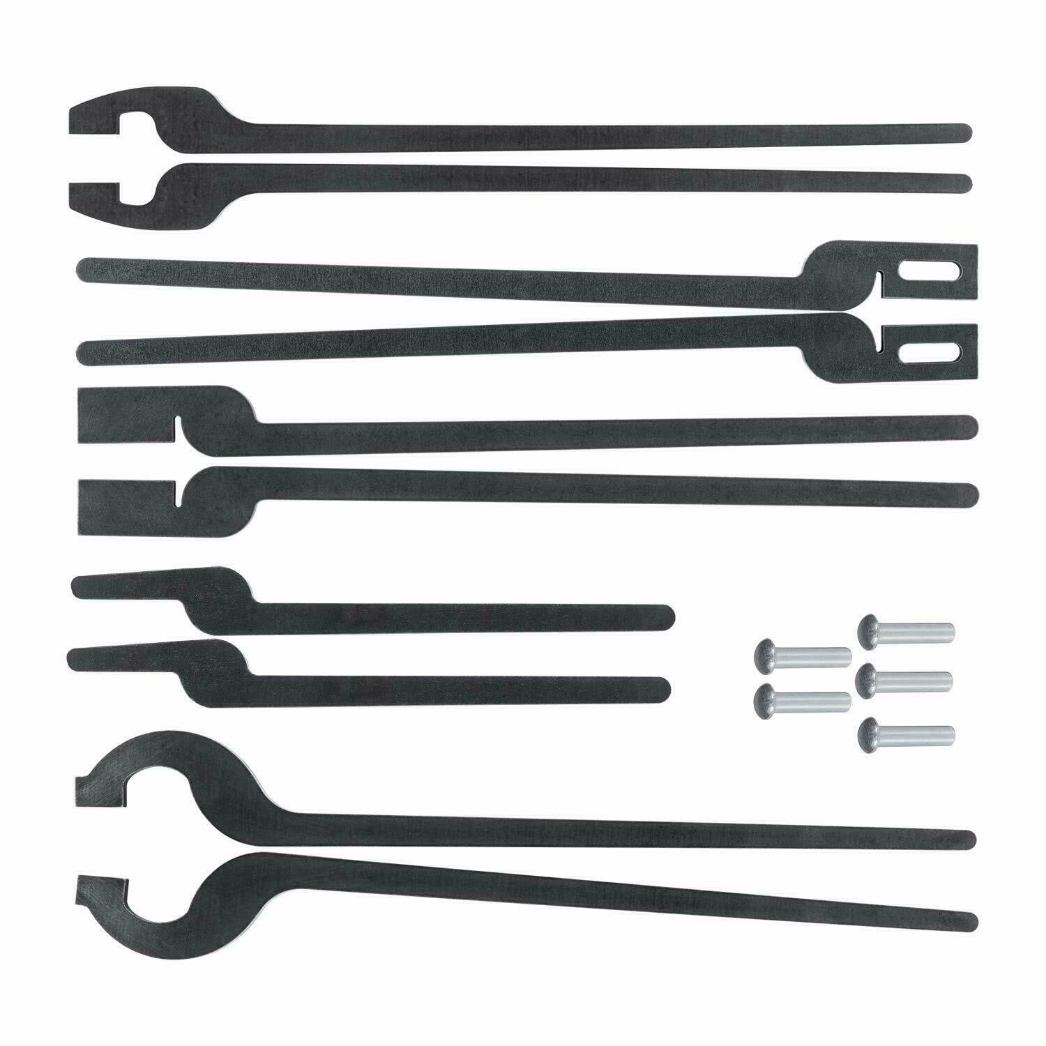 5 Types of Rapid Tongs Bundle Set with Rivets DIY For Beginner or Blacksmith