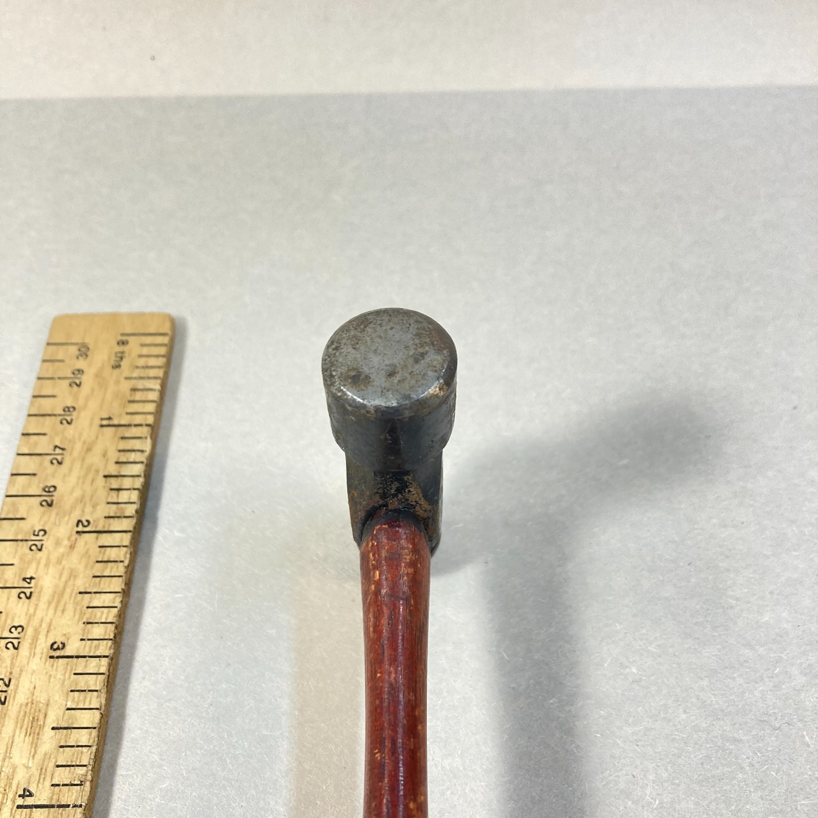 Vintage Plumb Hammer Ball Pein Small Head 4oz. 10 1/2″ Original Wood Handle USA