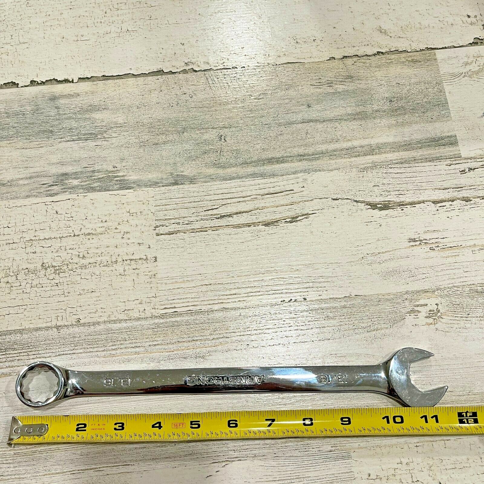ARMSTRONG (No. 25-226) 13/16″ Combination 12 pt. Wrench, Chrome Finish, USA