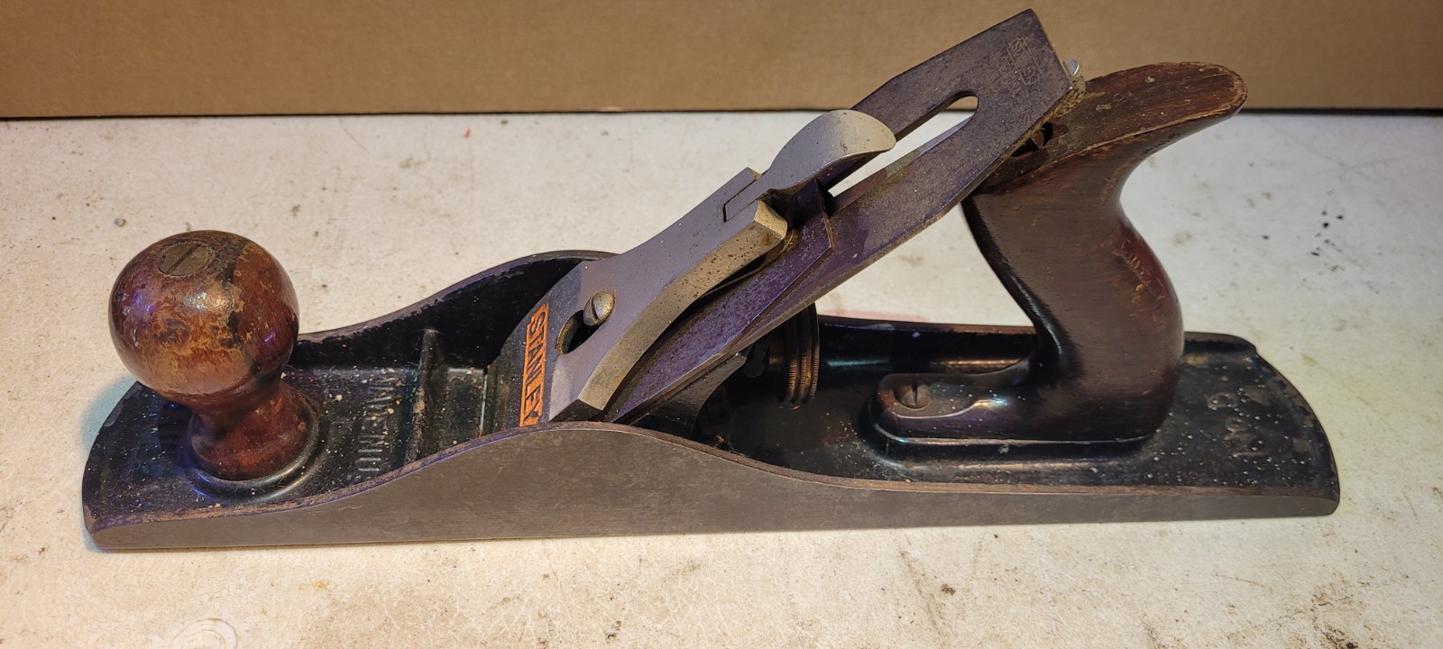 Stanley Bailey No. 5 14″ Bench Plane Smooth Sole Made In USA 1948-1961