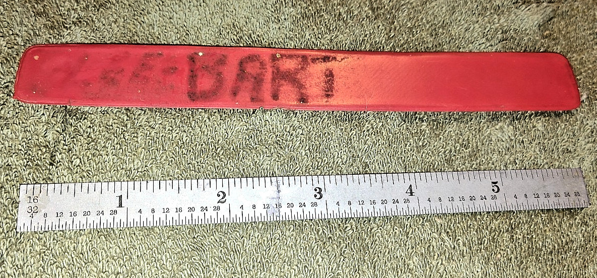 STARRETT STEEL 6″ POCKET RULER with SLEEVE CASE NO. C309R ATHOL MASS USA