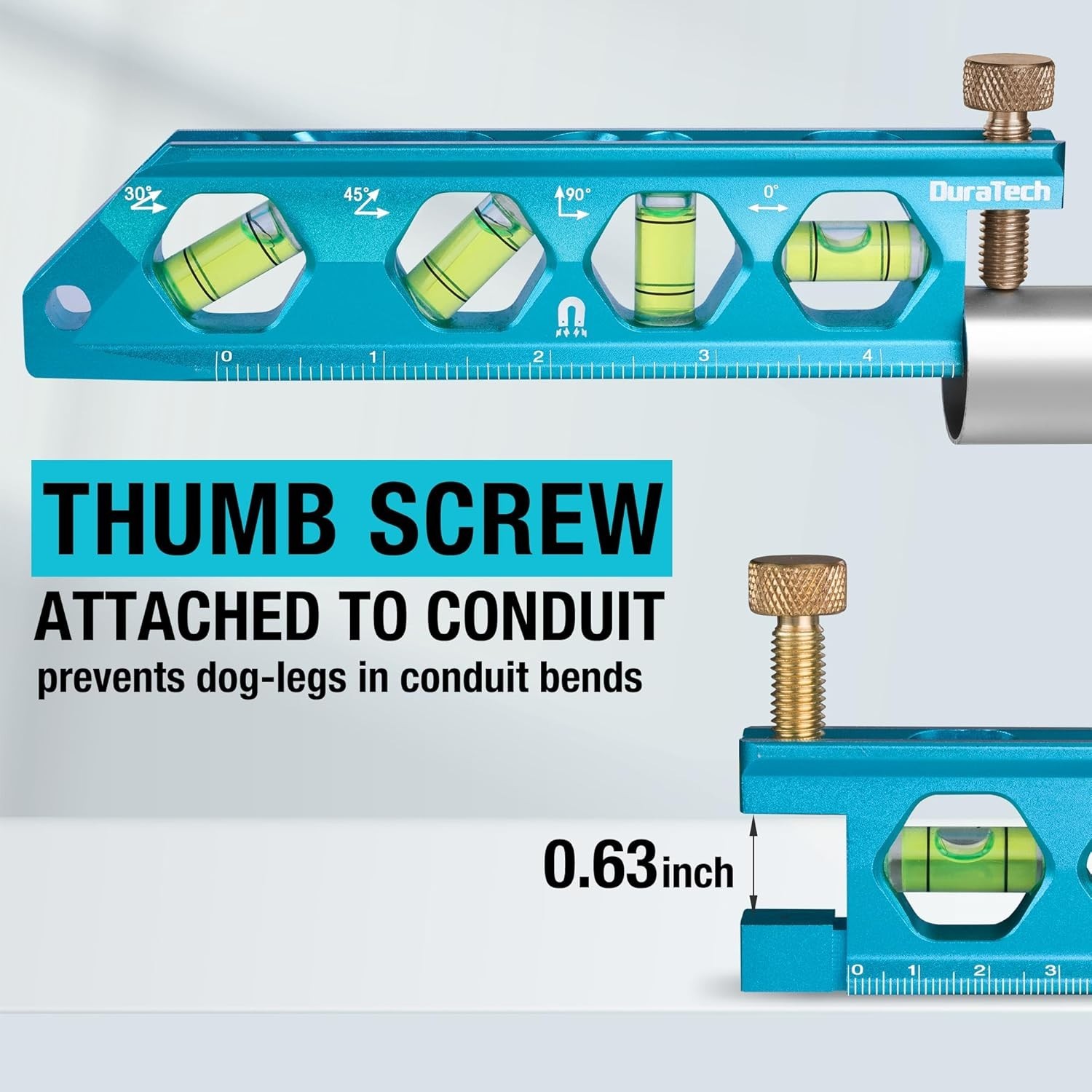 6.25-Inch Magnetic Torpedo Level – High-Visibility Bubbles, Durable Aluminum