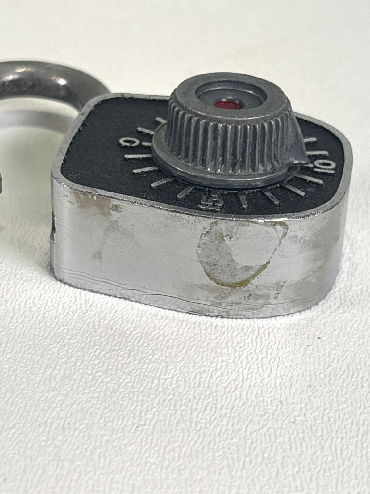 Vintage J.B. Miller Keyless Lock Co Padlock Red Dot Click Combination 1930s Pats