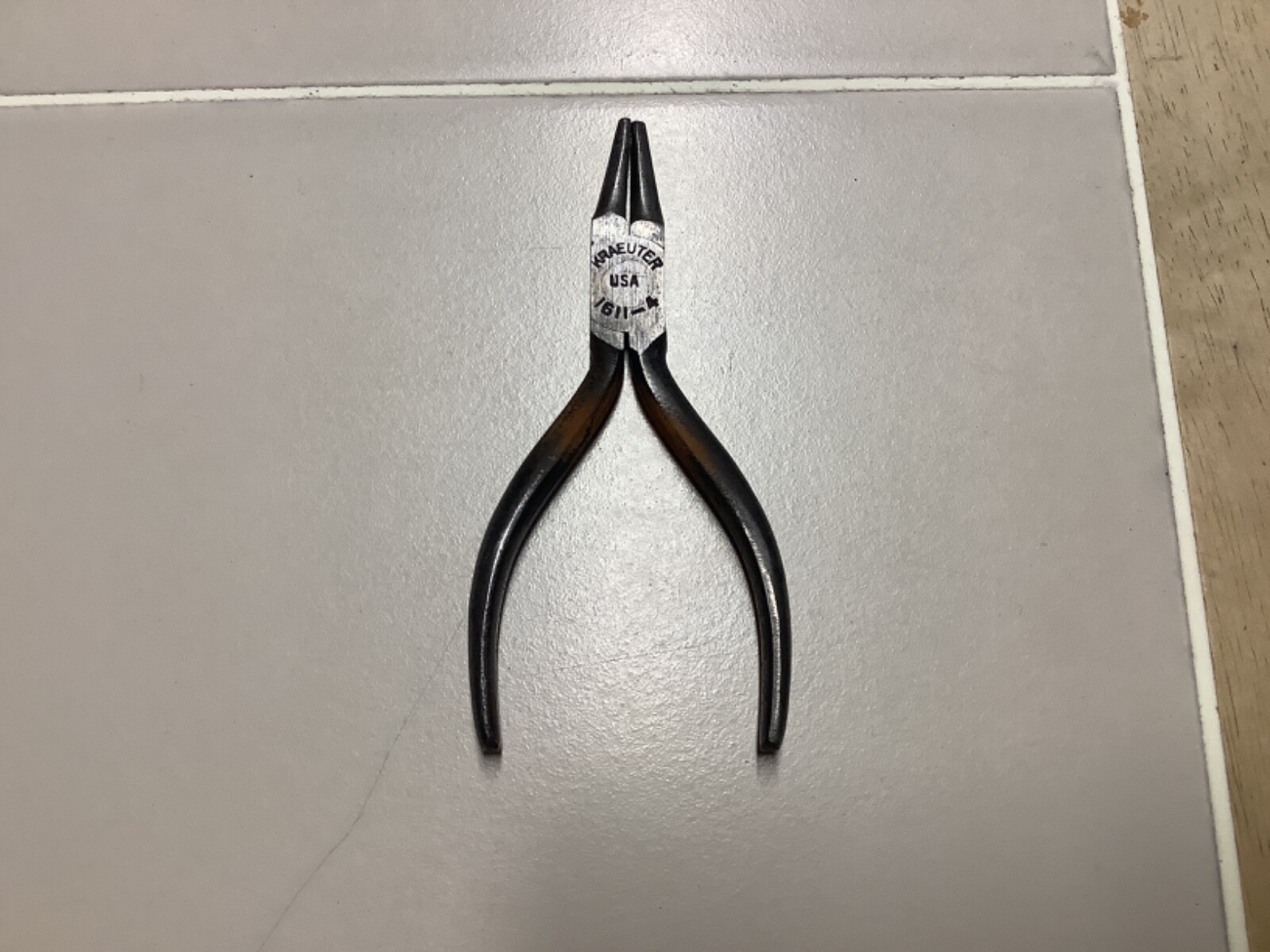 Vintage Kraeuter #1611-4 Round Nose Pliers USA