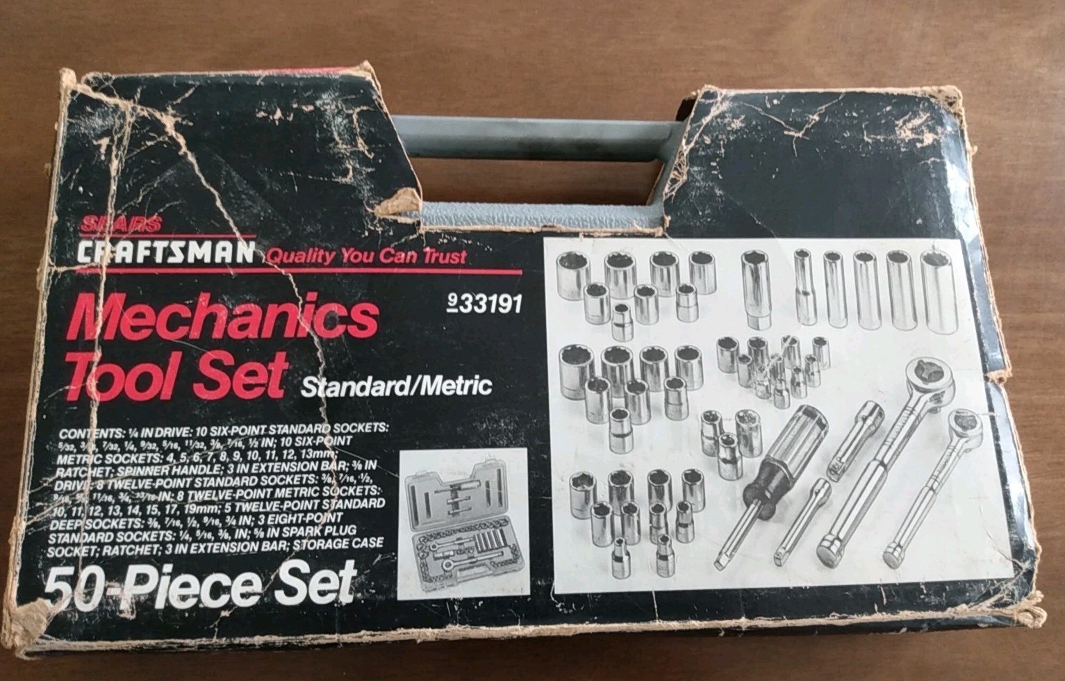 Sears/Craftsman 933191 Mechanic Tool Set Standard/Metric