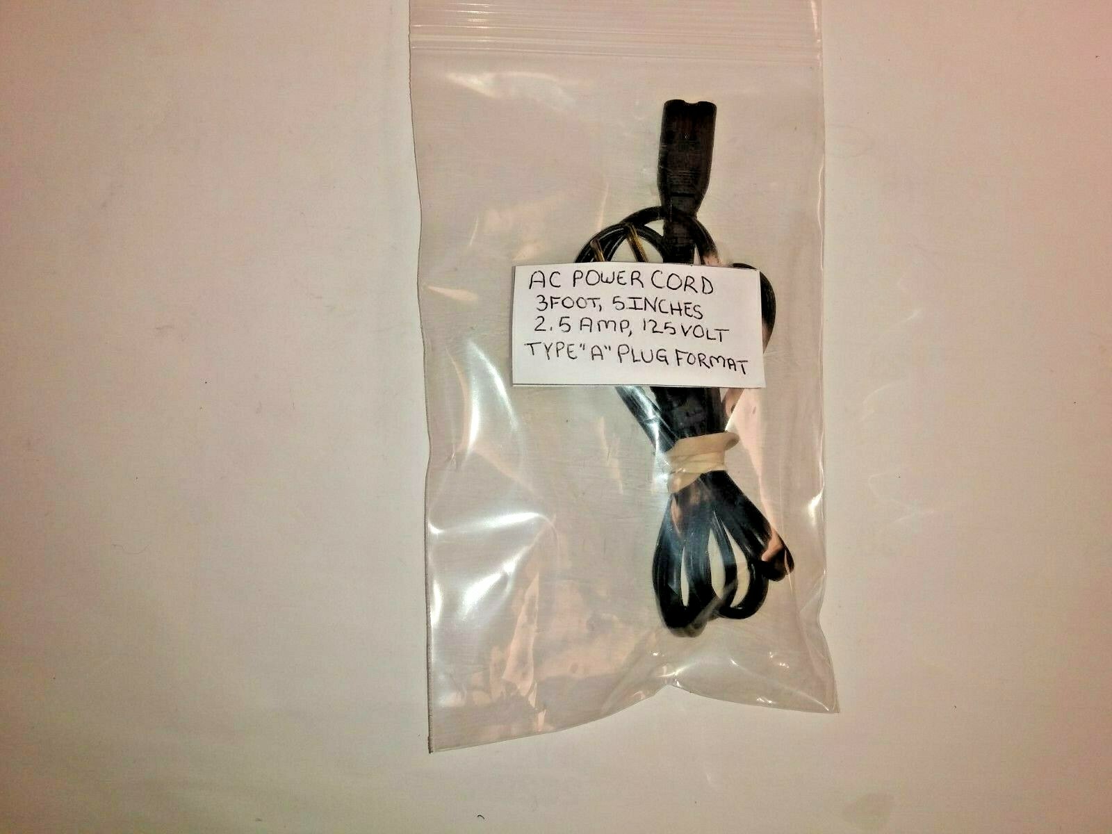 2 Prong AC Power Cord