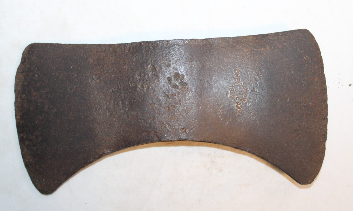 Vintage SAGER 1949 Chemical Axe Double Bit 3lb 5.2oz
