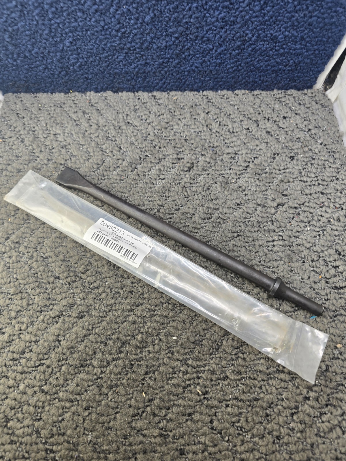 (QTY 3) 00450213 Flat Cold Chisels 3/4″ Head Width x 11″ Length x .401″ Shank