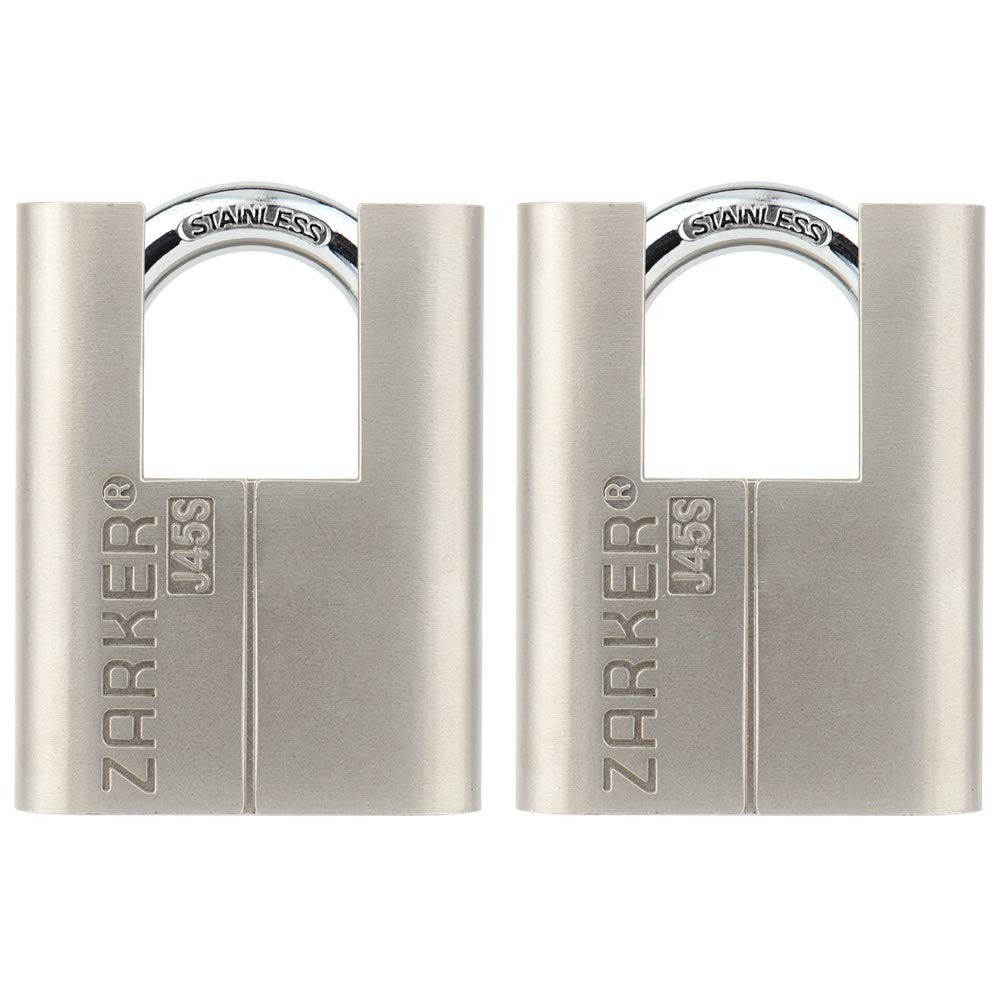 J45S keyed Alike Padlocks, Heavy Duty Stainless Steel Shackle Lock, 6 Keys, W…