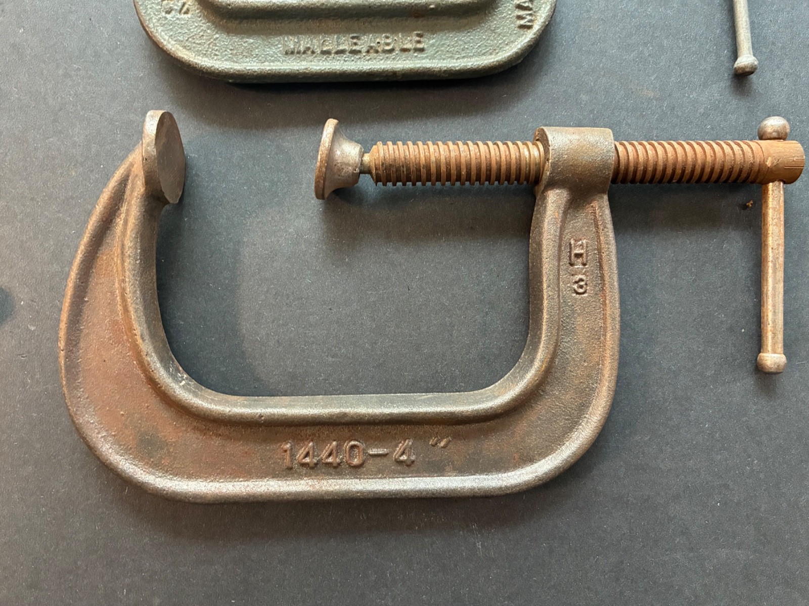 SEVEN (7) VINTAGE U.S.A. CLAMPS + RIDGID U.S.A. No. 15 Tubing Cutter