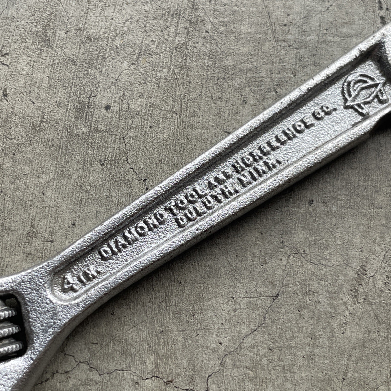 Vintage Diamond Calk Tool & Horseshoe Co. 4″ Adjustable Wrench Diamalloy Forged