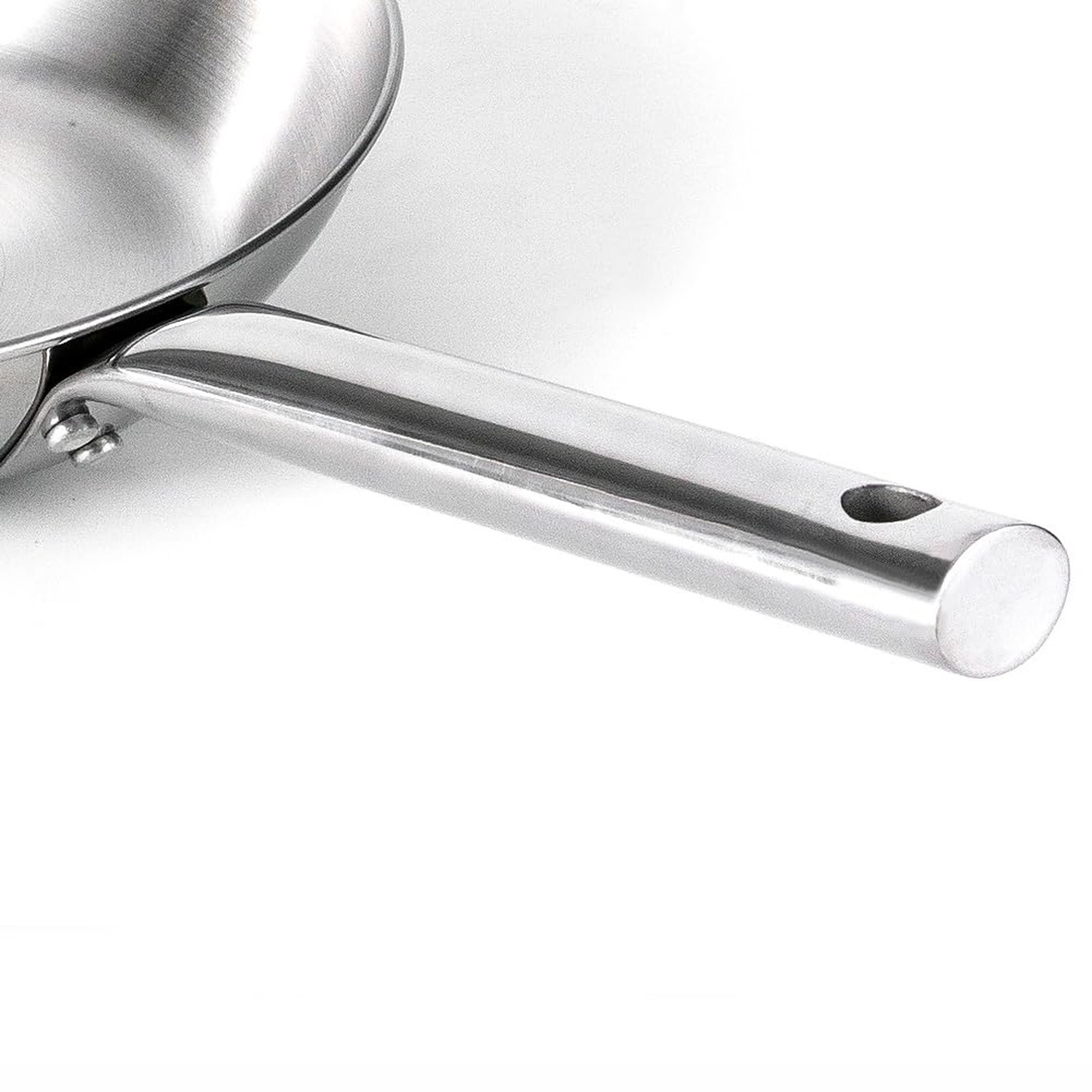 HOMICHEF Mirror Polished NICKEL FREE 8-Inch Fry Pan Stainless Steel (No Toxic…