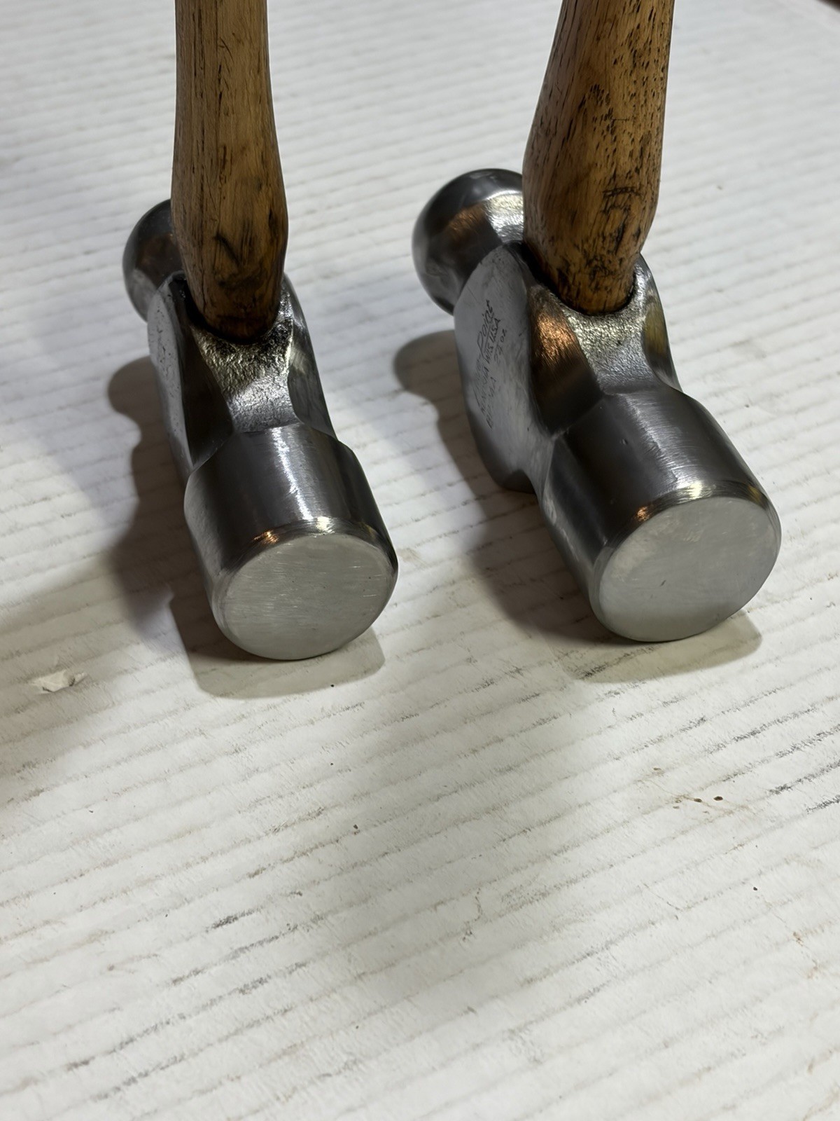 Vintage Pair Blue Point by Snap-on Hammers 20oz/24oz Kenosha Wis. USA