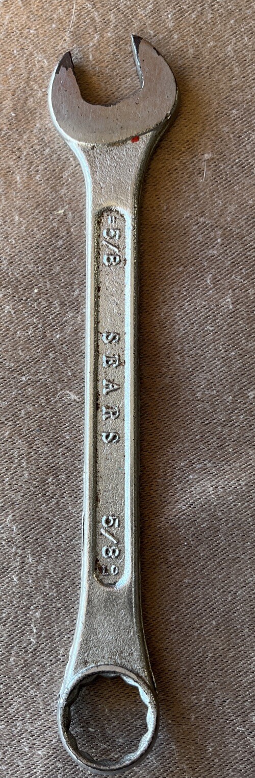 Vintage SEARS 5/8″ 12 Point Combination Wrench USA