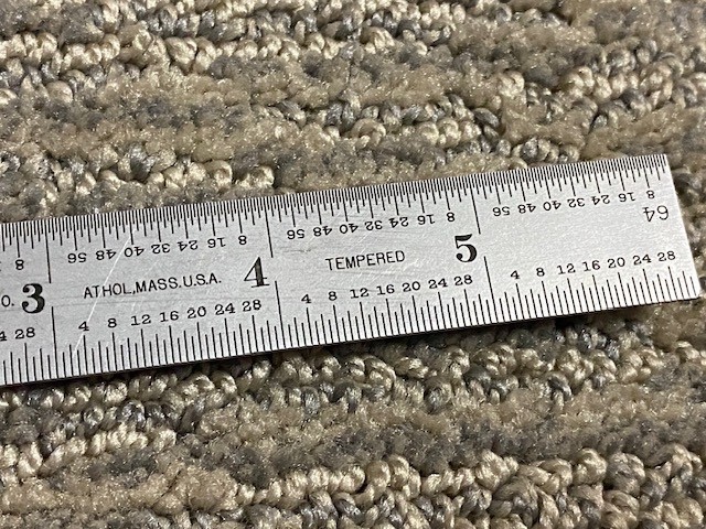 Vintage Starrett No.C604RE 6″ Tempered Stee Ruler W/ Pocket Clip
