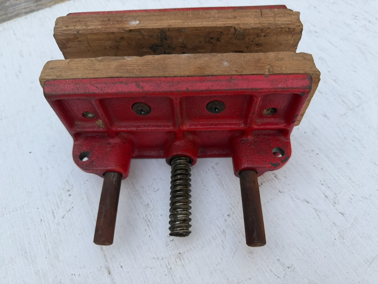Vintage Columbian Woodcraft Vise #176, 6-1/2 inch Made in USA, Woodworkers vice