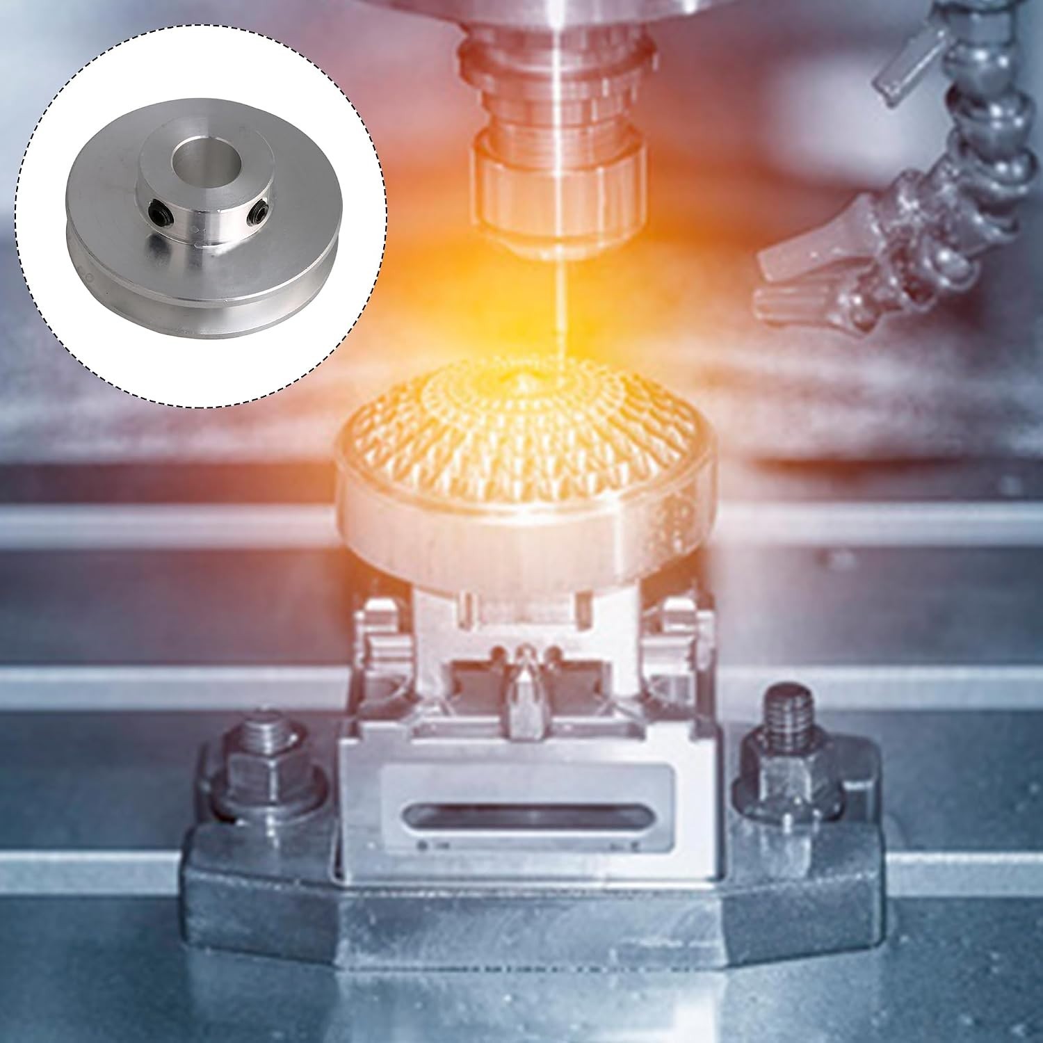 Lightweight 41x16x10MM Aluminum Pulley – Ideal for Milling and Drilling Machines