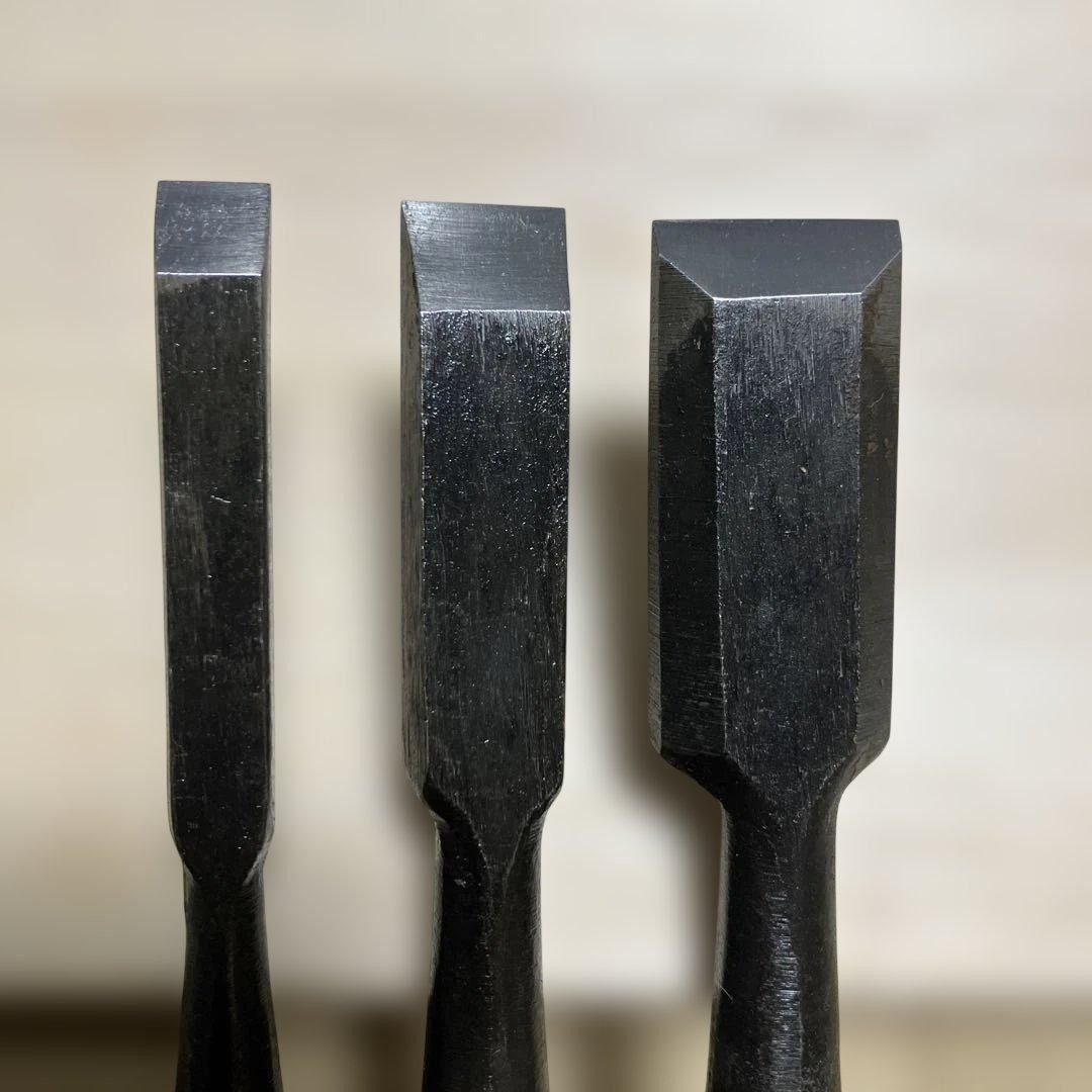 Vintage Japanese Chisel Set Tool 3 Pieces No.20